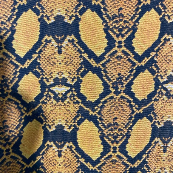 Burn yellow Snake Print Dress - Picture 3 of 5